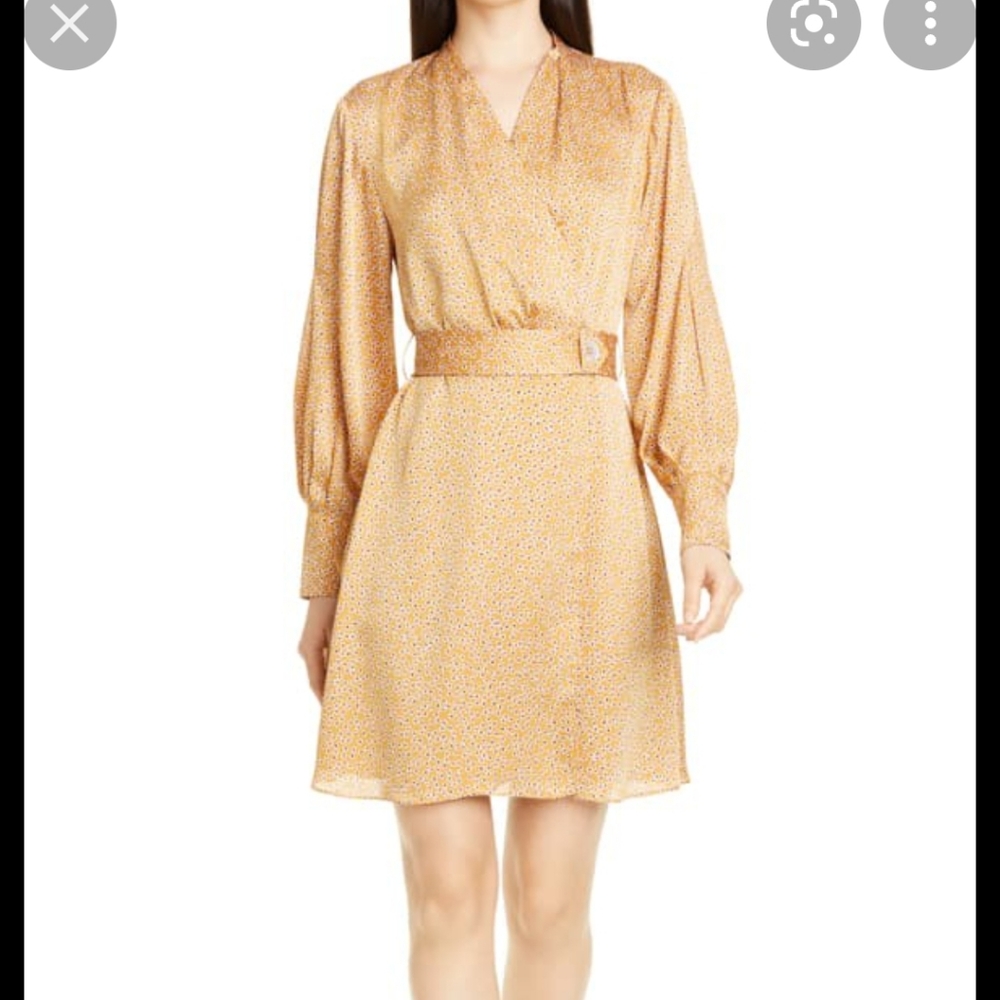 Equipment Yellow Floral Dress